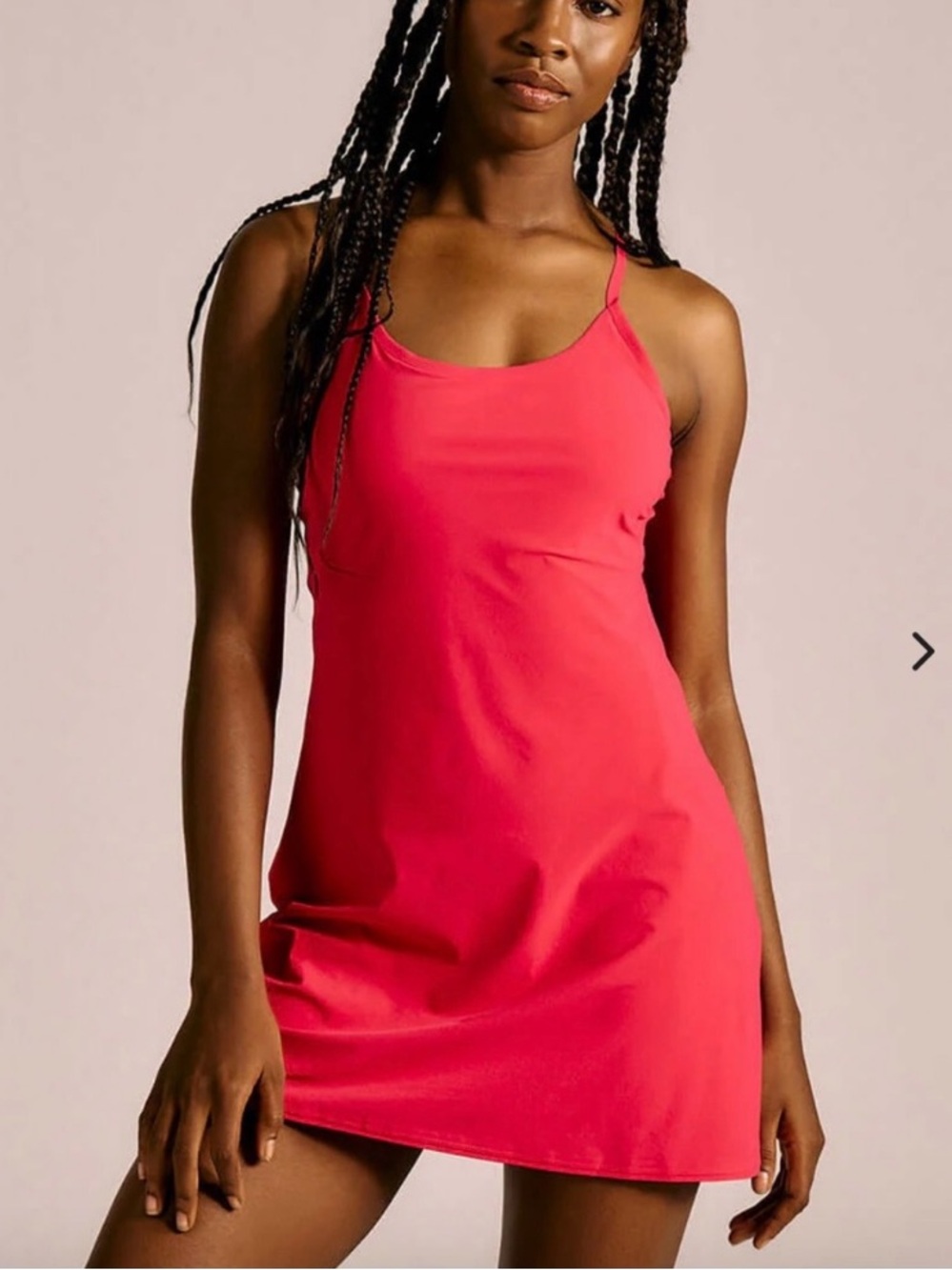 NWT Outdoor Voices Athletic Exercise Mini Tank Dress in Petunia Warm Pink XS